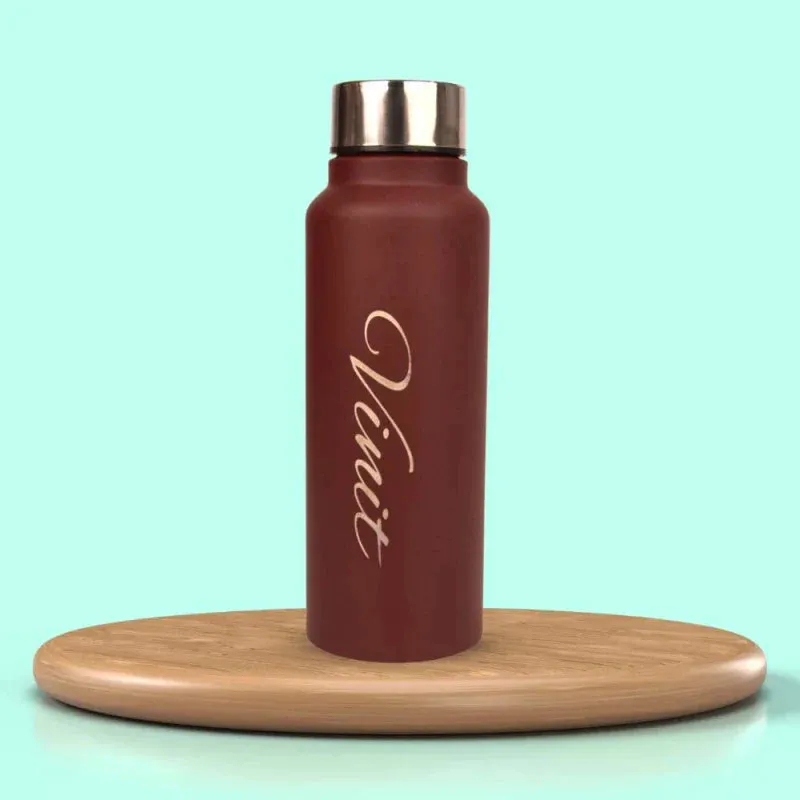Personalized Men's 3 Pcs Combo with Classic Bottle - Brown