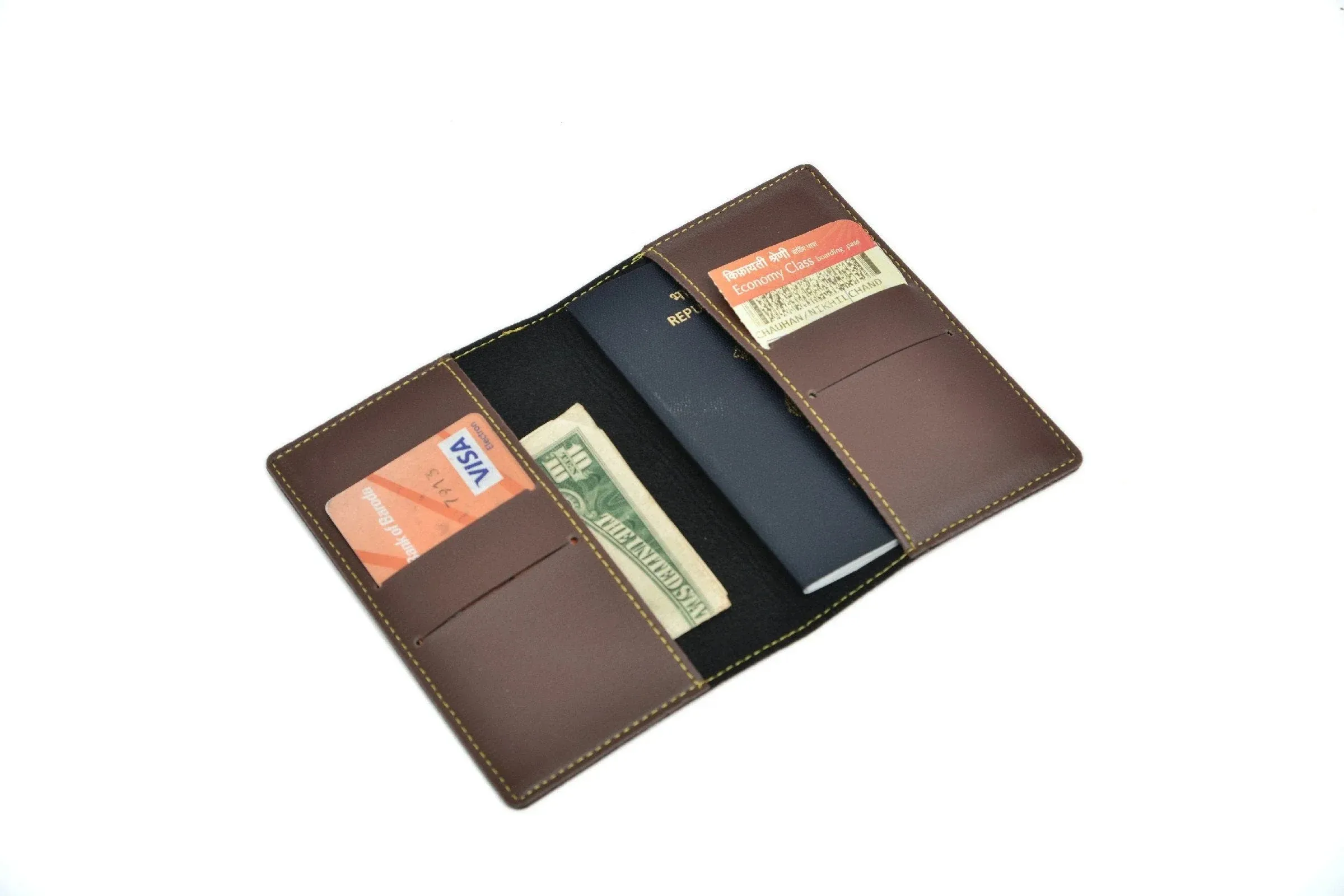Personalized Pen & All in One Men's Combo (4 pcs) - Brown