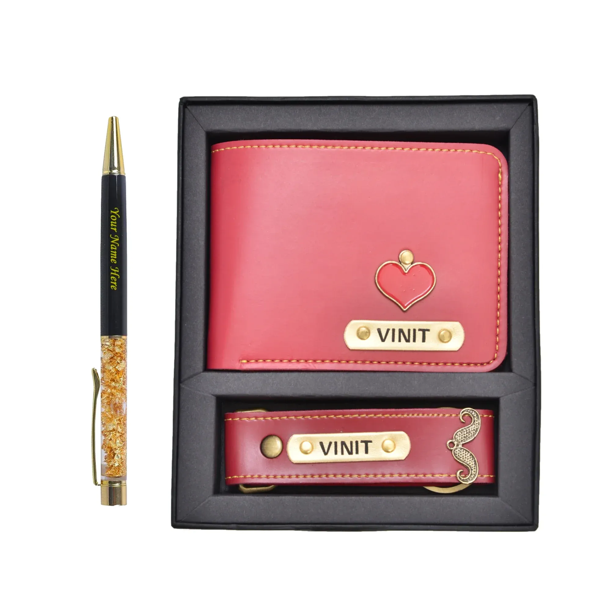 Personalized Pen & Men's Combo (2 pcs) - Wine