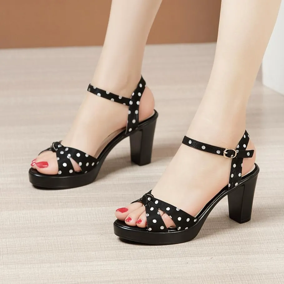 Petite Size Platform Chunky Heel Shoes ES29