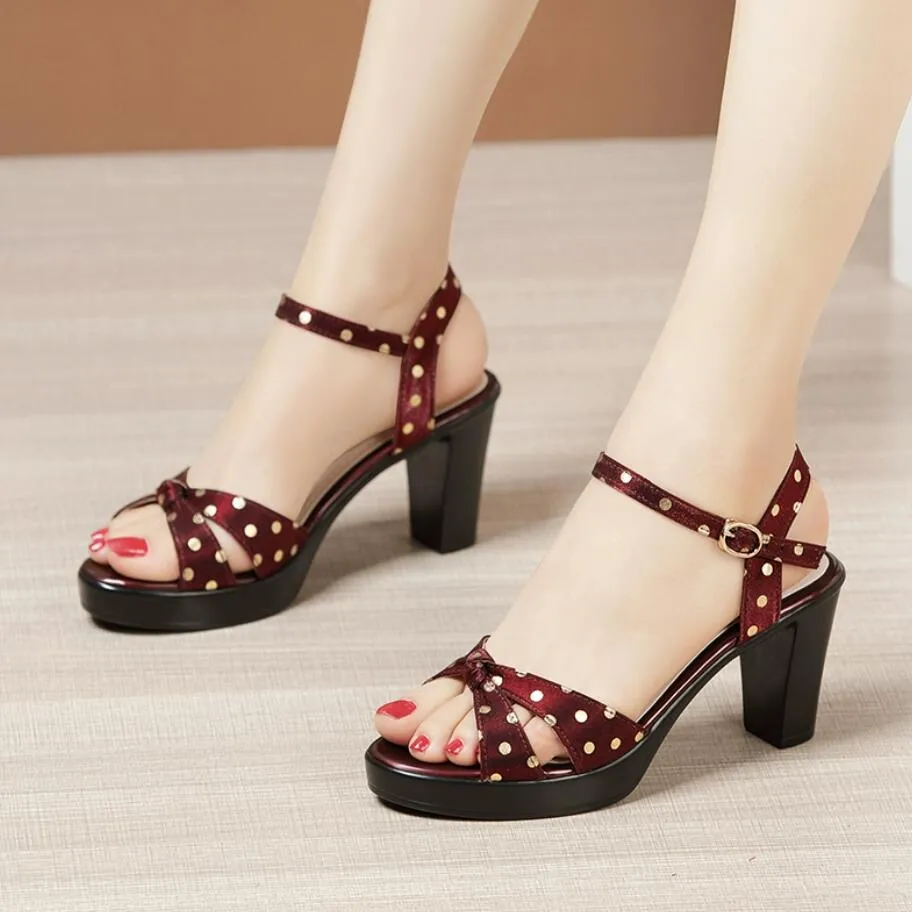 Petite Size Platform Chunky Heel Shoes ES29