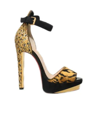 Platform Leopard Sandals