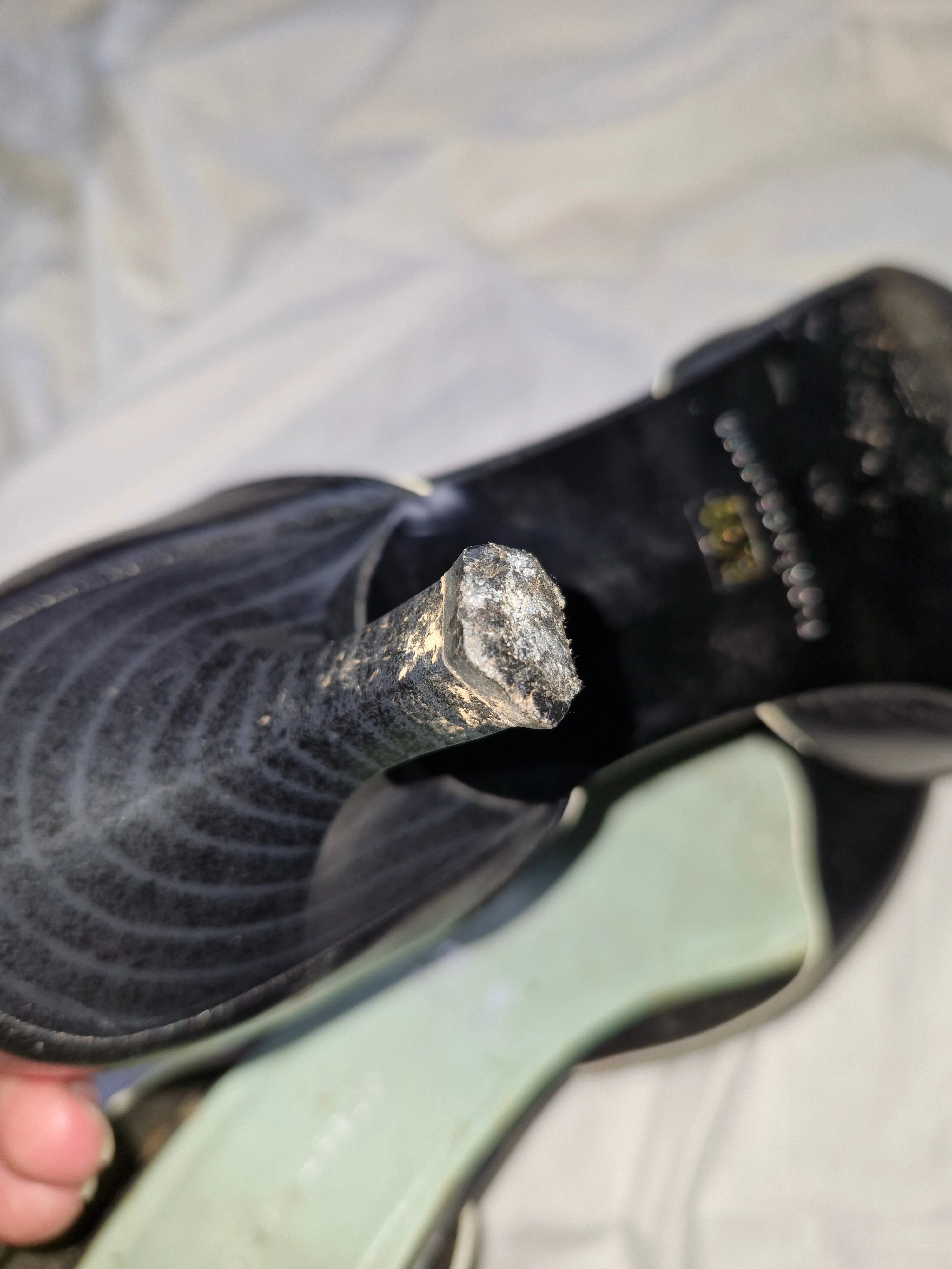 Pointed Kitten heel - Very well worn, medium scented UK6