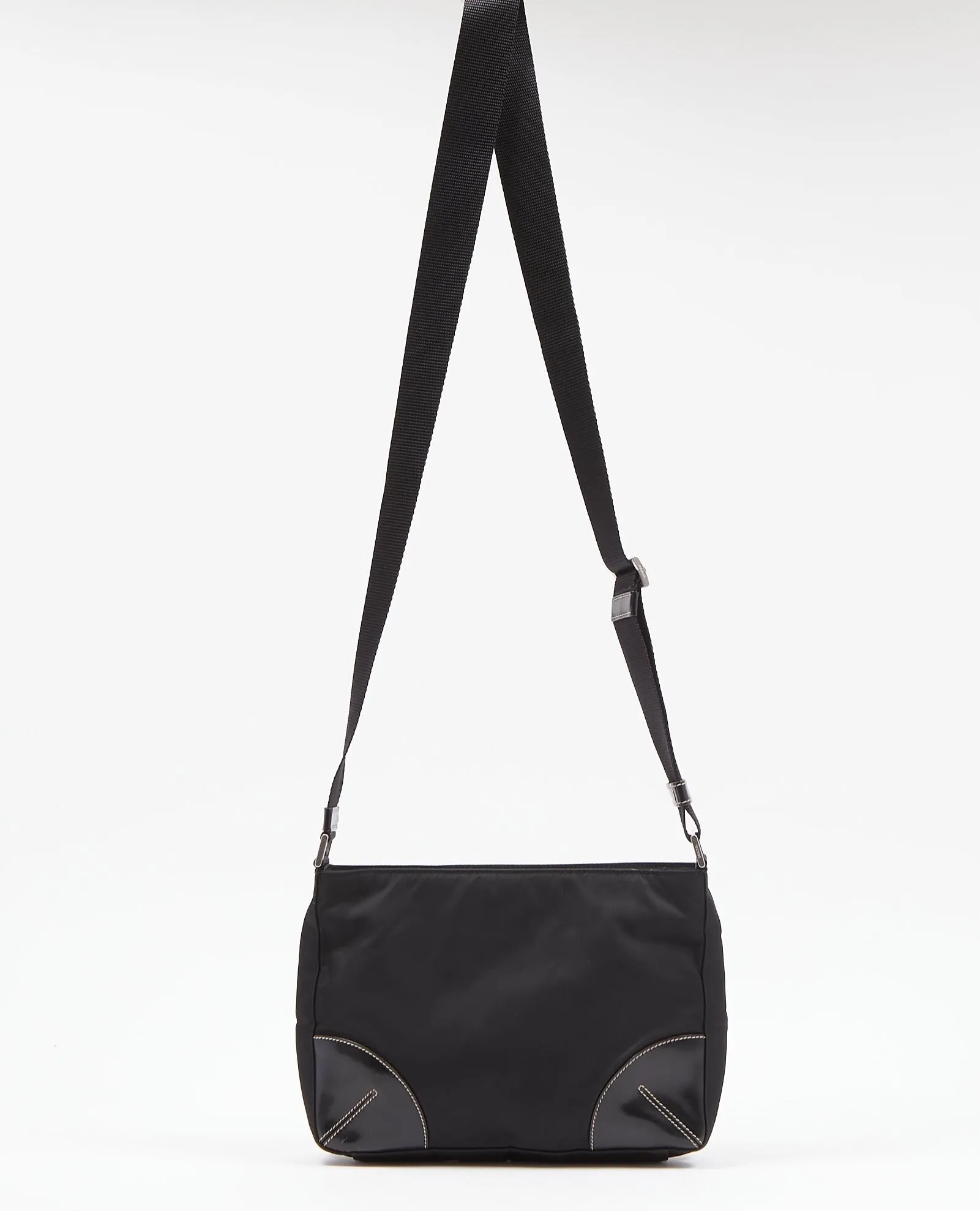 Prada Black Nylon Tessuto Crossbody Bag