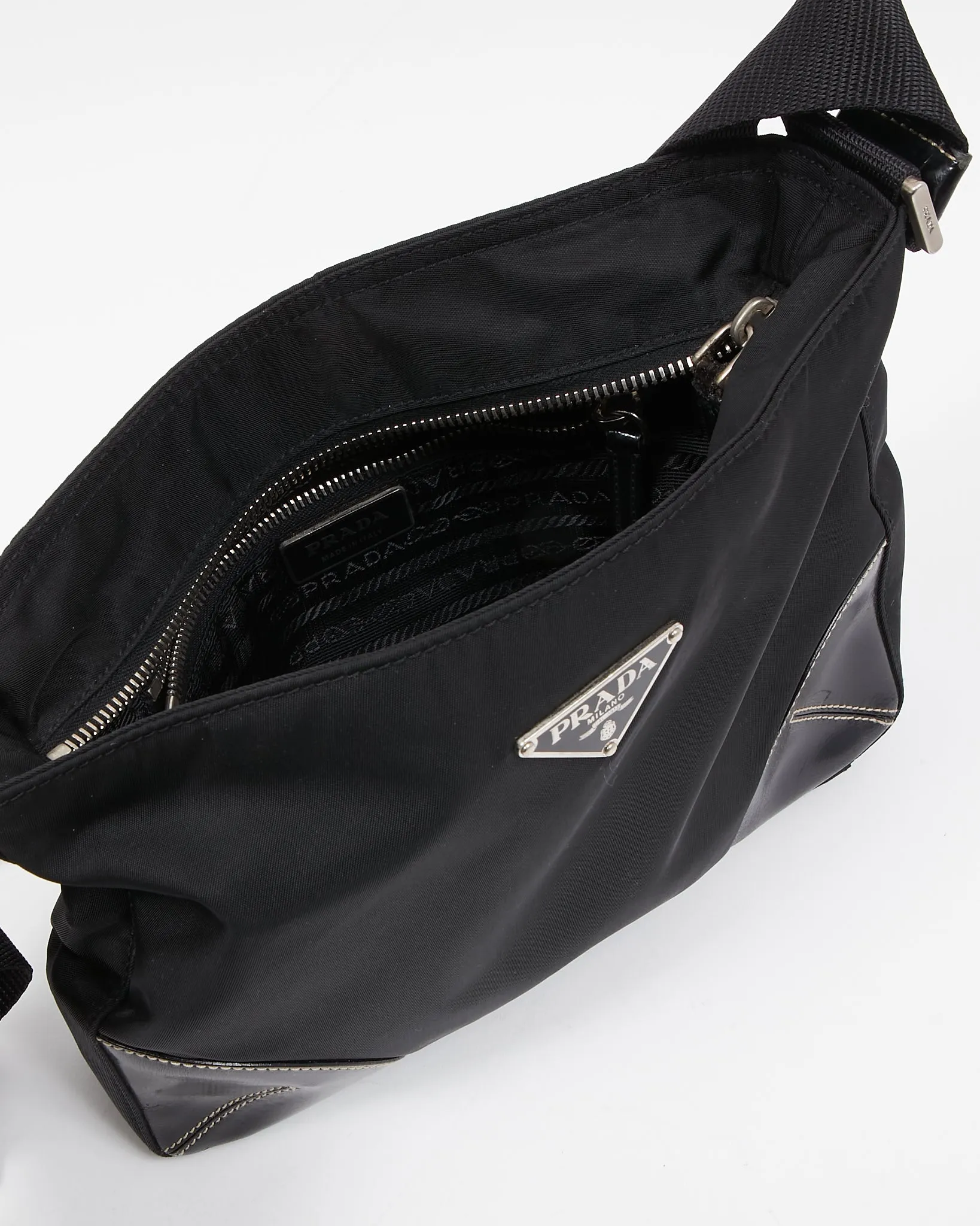 Prada Black Nylon Tessuto Crossbody Bag