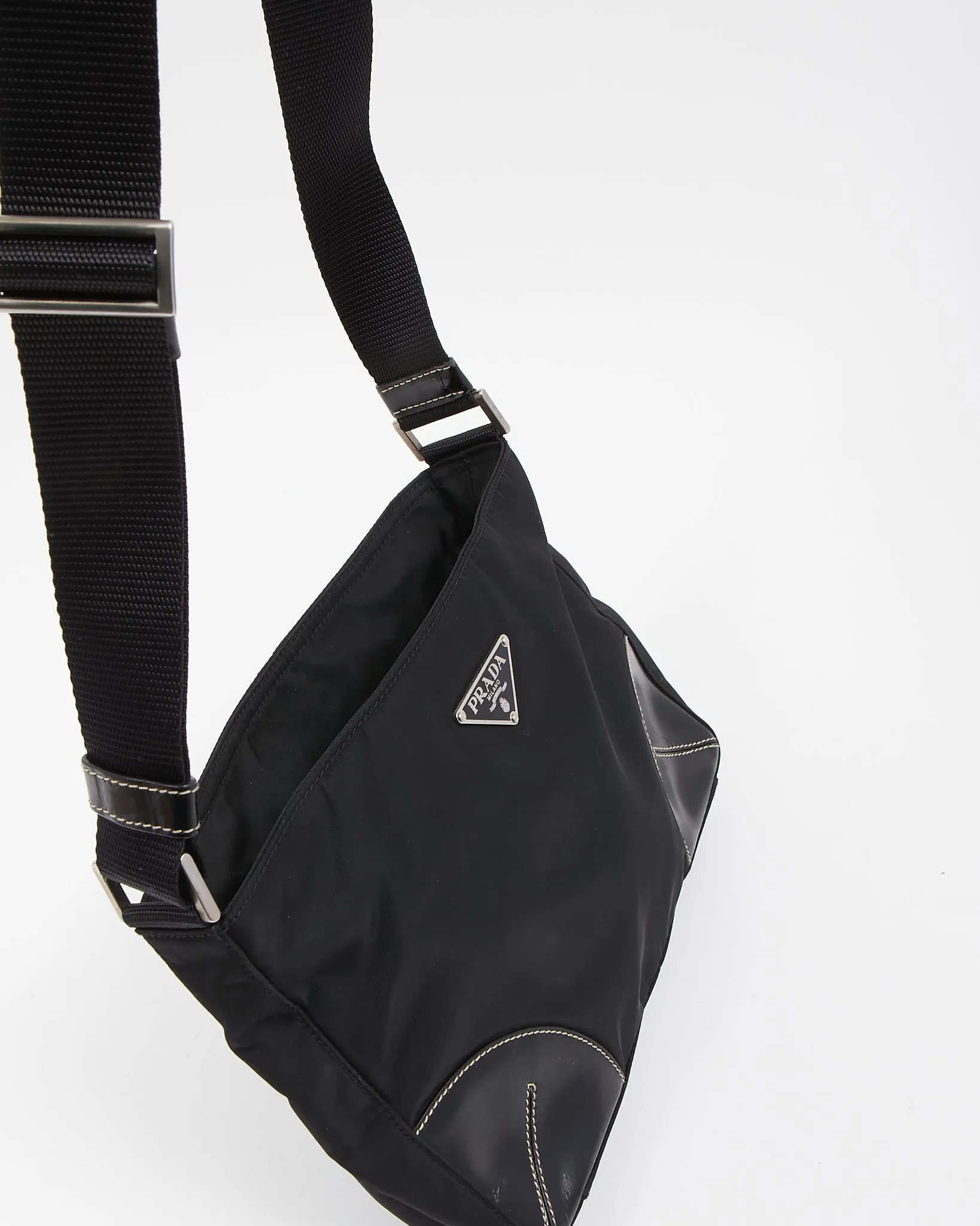 Prada Black Nylon Tessuto Crossbody Bag