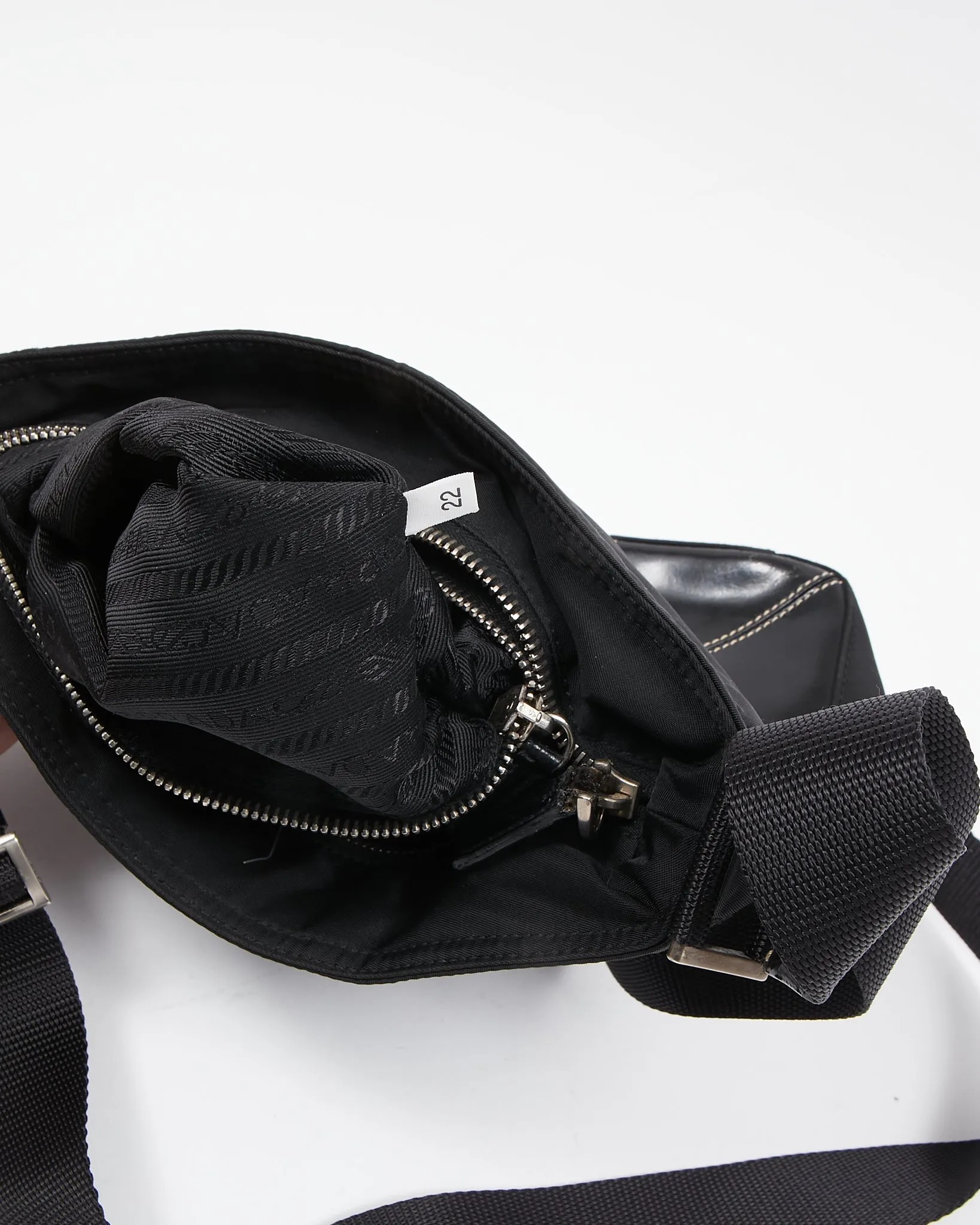 Prada Black Nylon Tessuto Crossbody Bag