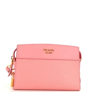 PRADA Esplanade Crossbody Bag Saffiano with City Calf Small