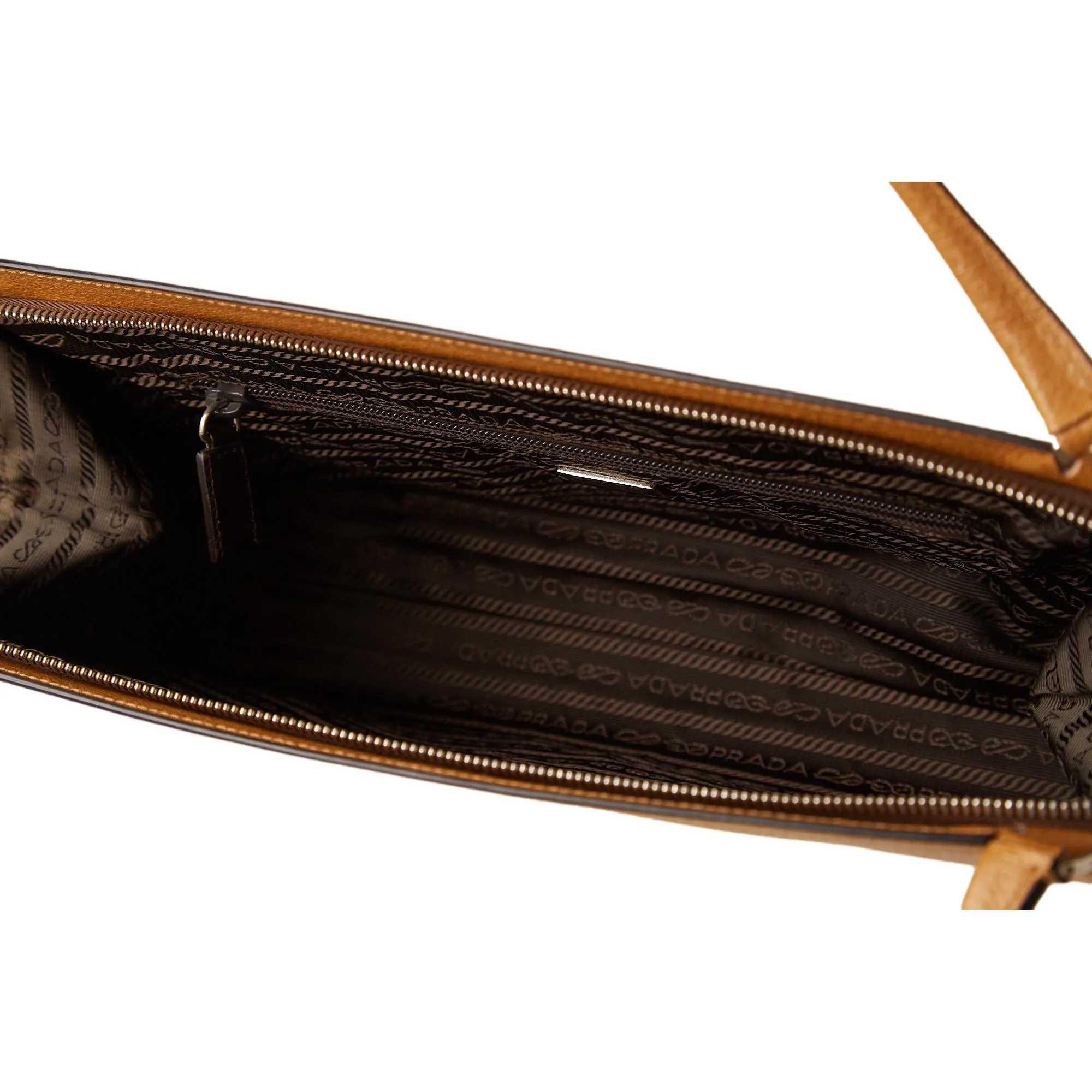 Prada Tan Leather Shoulder Bag