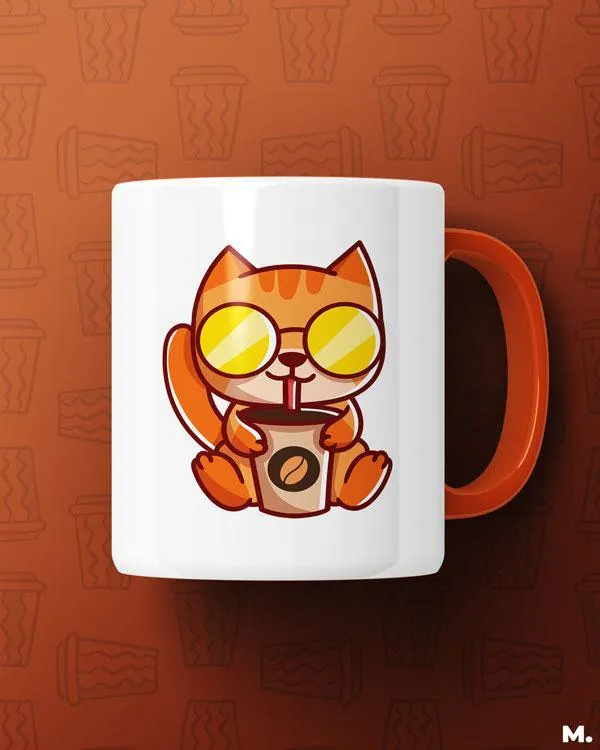 Purrfect Coffee printed mugs