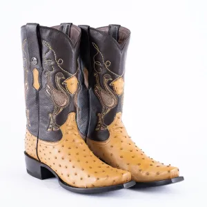 RANCHO SEMENTAL EXOTIC LEATHER Ostrich Orix Cowboy Boots