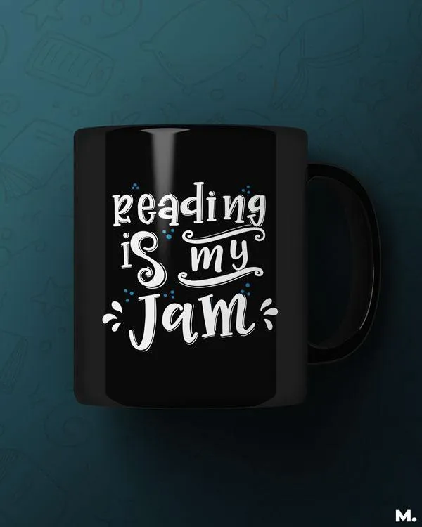 Reading is my jam printed mugs