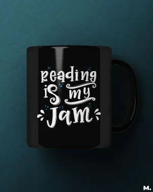 Reading is my jam printed mugs