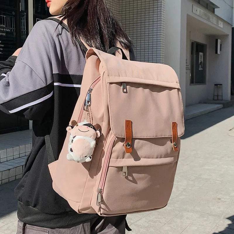 Realaiot Casual Women Backpack Waterproof Nylon Female Shoulder Bag Large Capacity Travel Bag Ladies Casual Mochila Bagpack Big Schoolbag