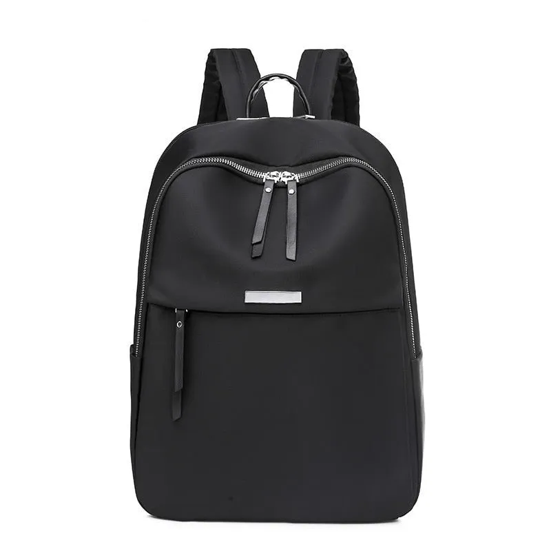 Realaiot Fashion School Girls Shoulder Bag Oxford Computer Bag Simple Travel Backpack Female Large Capacity Backpack Women