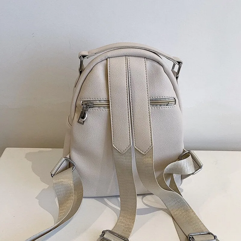 Realaiot Women Designer Soft Leather Backpacks Sac A Dos Casual Luxury Fashion High Quality Backpack for Teenage Girls Mochila Rucksack