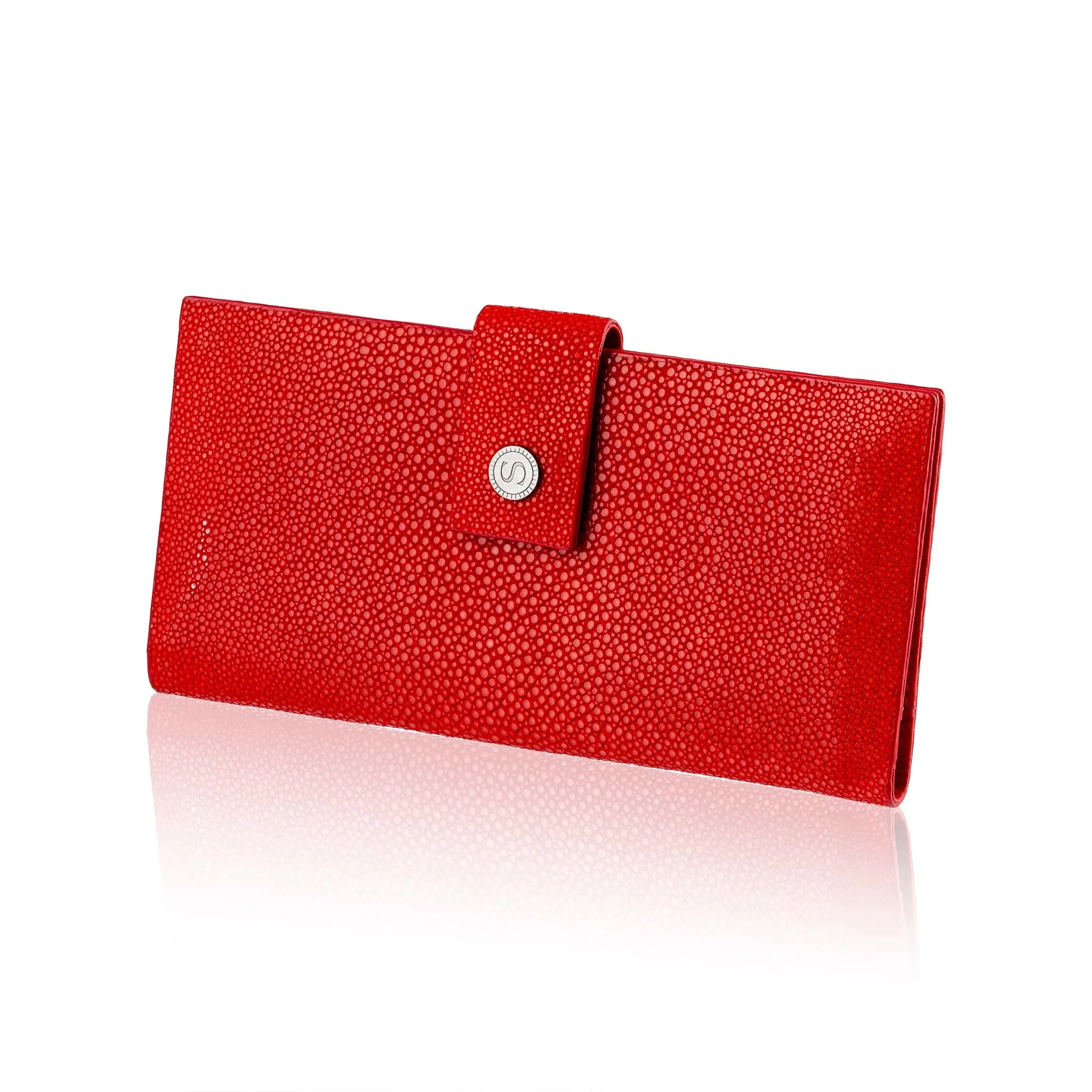 Red Stingray Leather Wallet