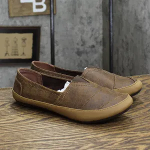 Relativity Womens Slip On Flats 1673d63f11aba9 Brown 7M