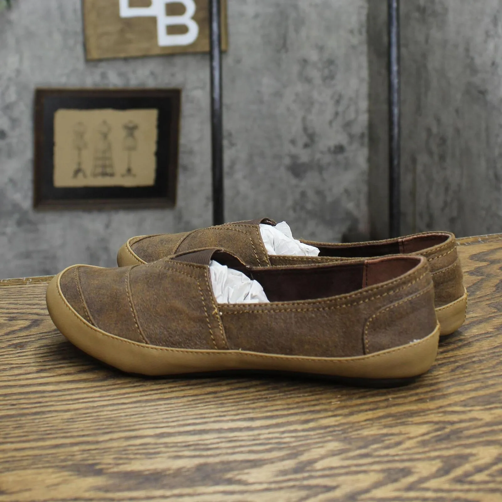 Relativity Womens Slip On Flats 1673d63f11aba9 Brown 7M