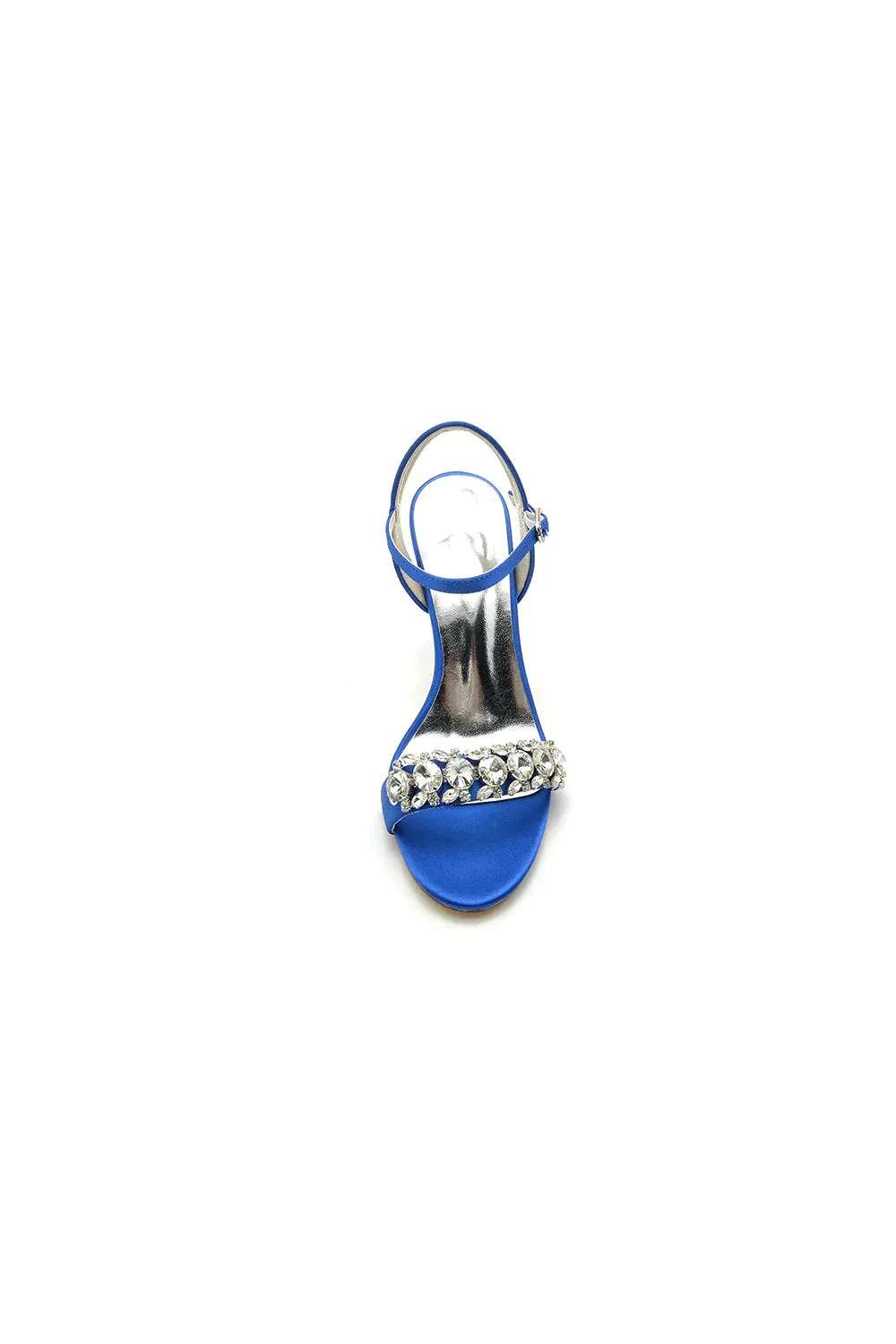 Rhinestone Open Toe Stiletto Heels