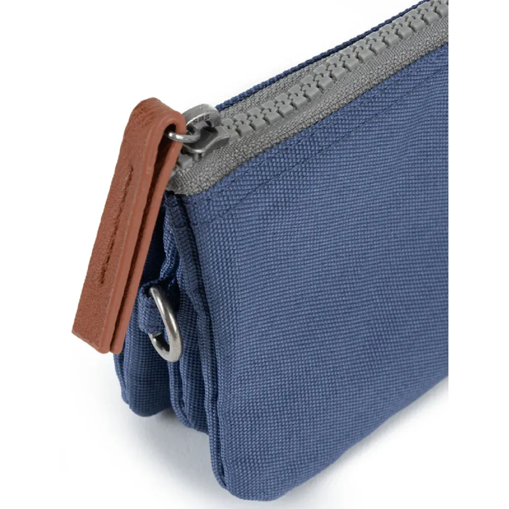 Roka Carnaby Recycled Canvas Burnt Blue Wallet