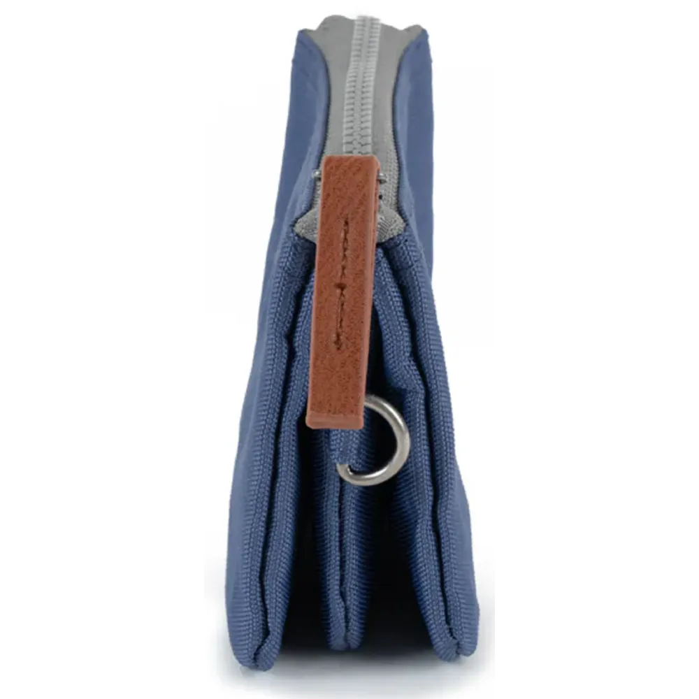 Roka Carnaby Recycled Canvas Burnt Blue Wallet