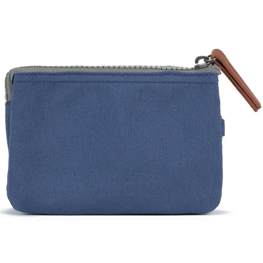 Roka Carnaby Recycled Canvas Burnt Blue Wallet