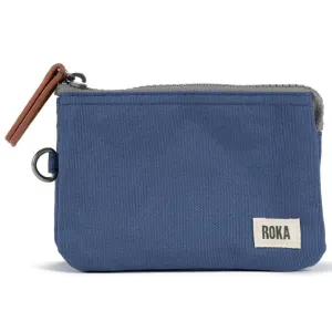 Roka Carnaby Recycled Canvas Burnt Blue Wallet