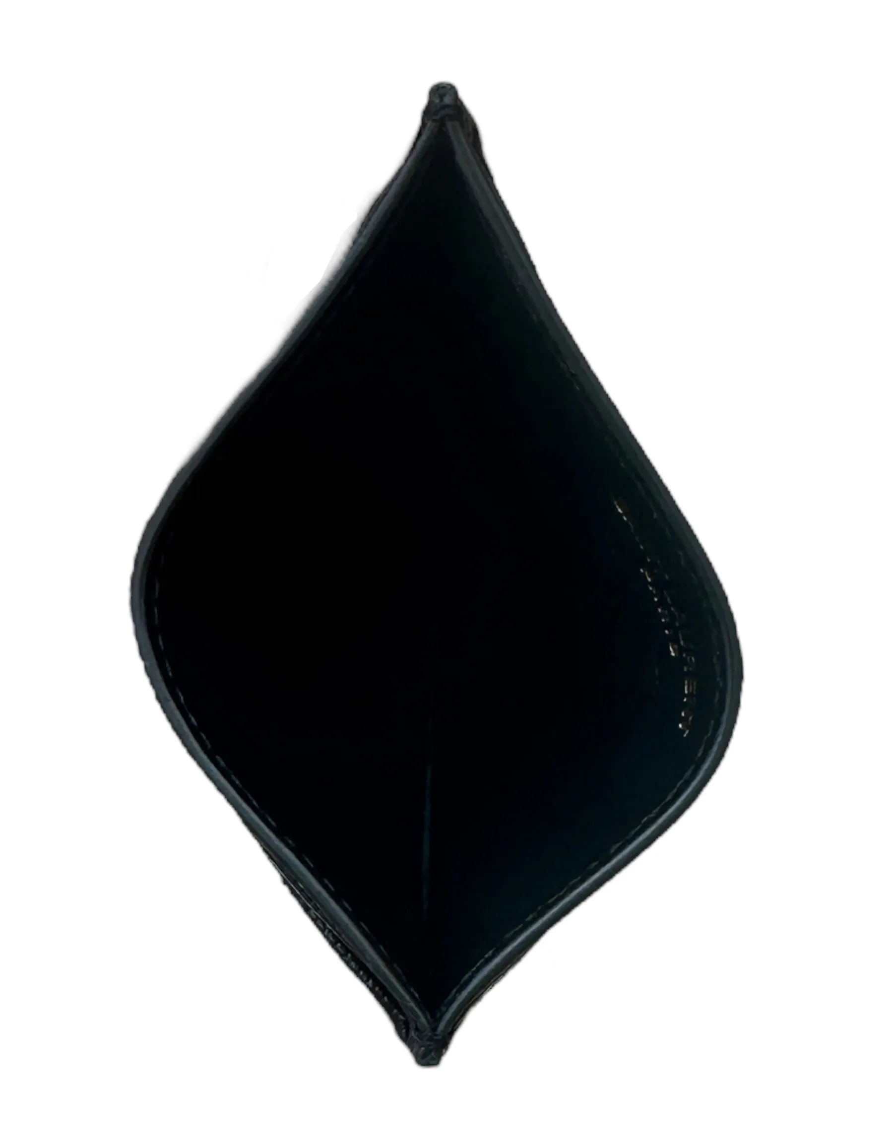 Saint Laurent Black Cassandre Matelasse Monogram Logo Card Case