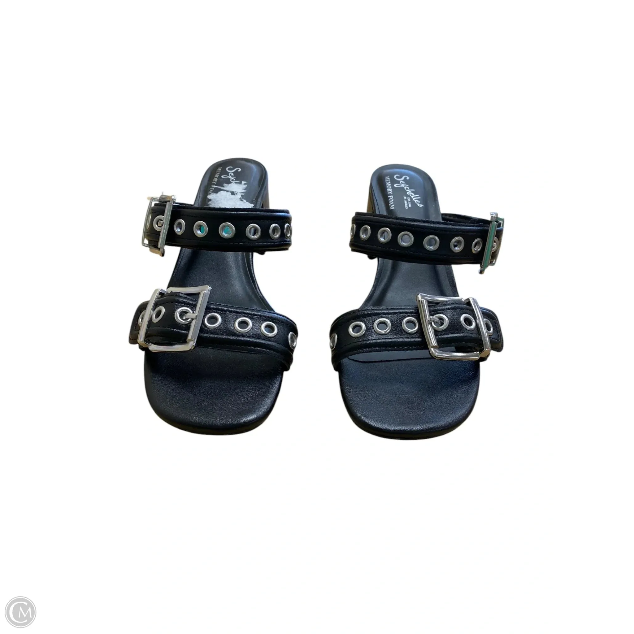 Sandals Heels Block By Seychelles In Black, Size: 7.5
