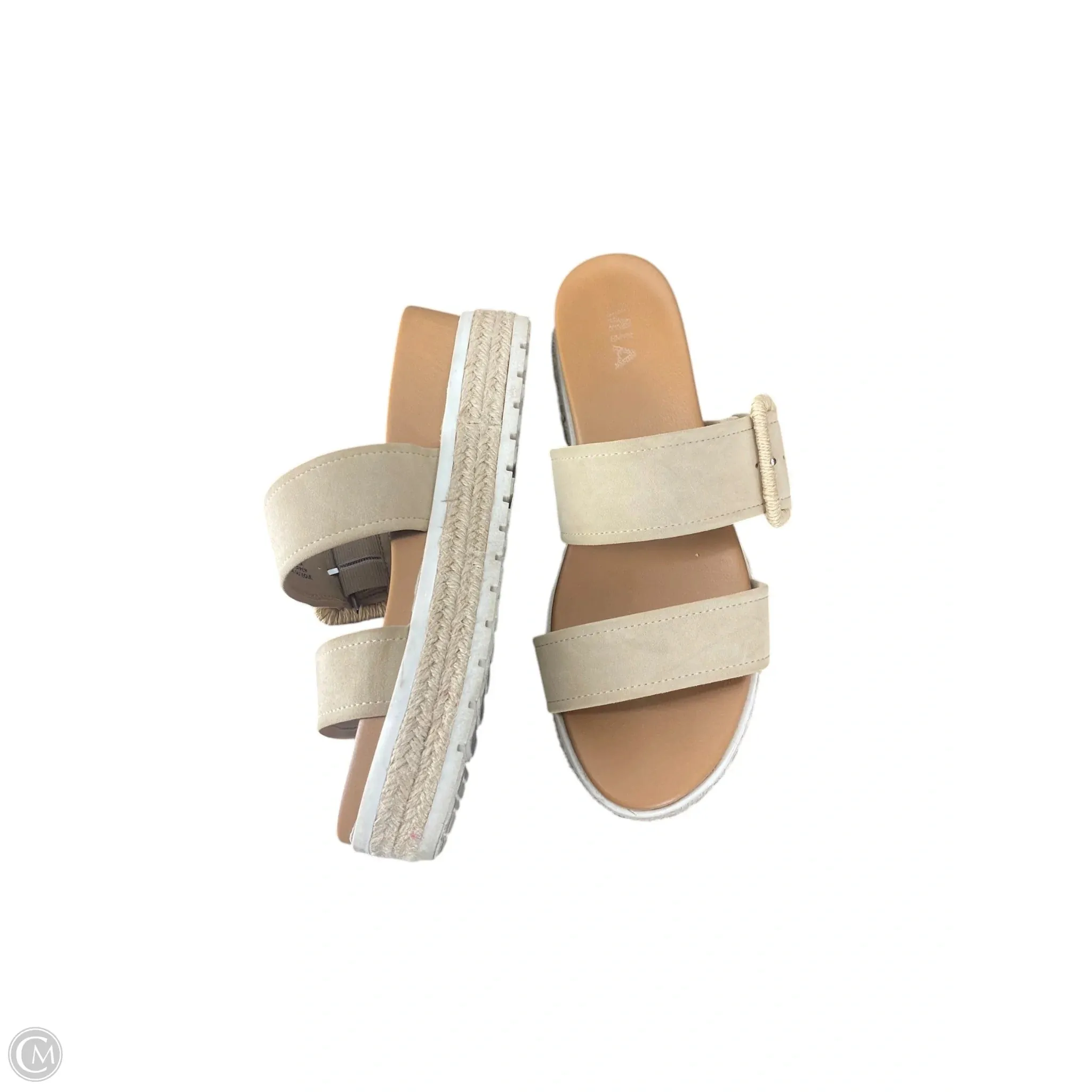 Sandals Heels Platform By Mia In Tan, Size: 7.5