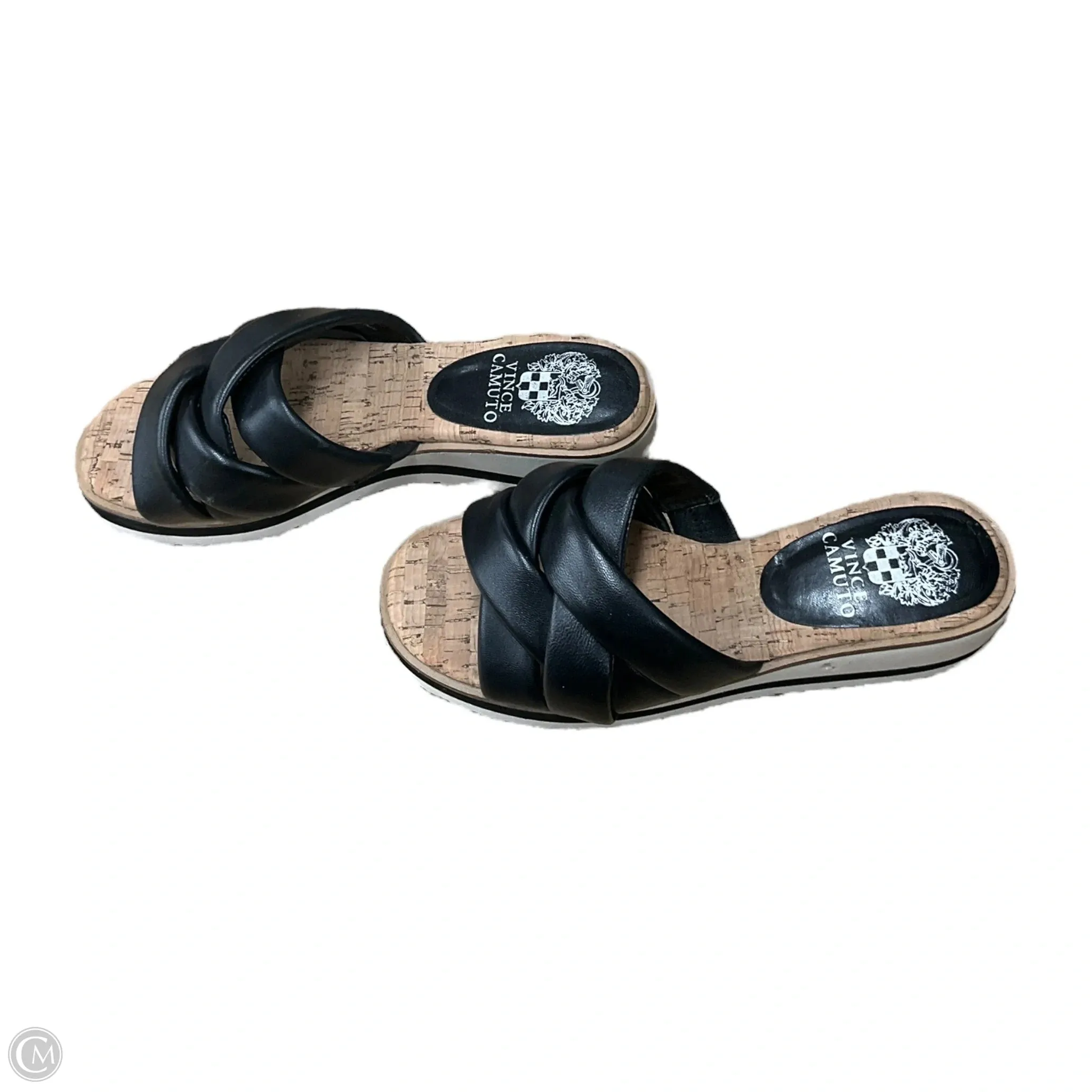 Sandals Heels Platform By Vince Camuto In Black, Size: 7