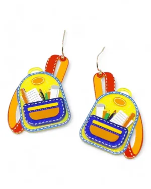 School Earrings (Backpack)