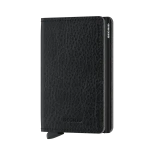 SECRID Slimwallet Leather - Veg Tanned Black-Black