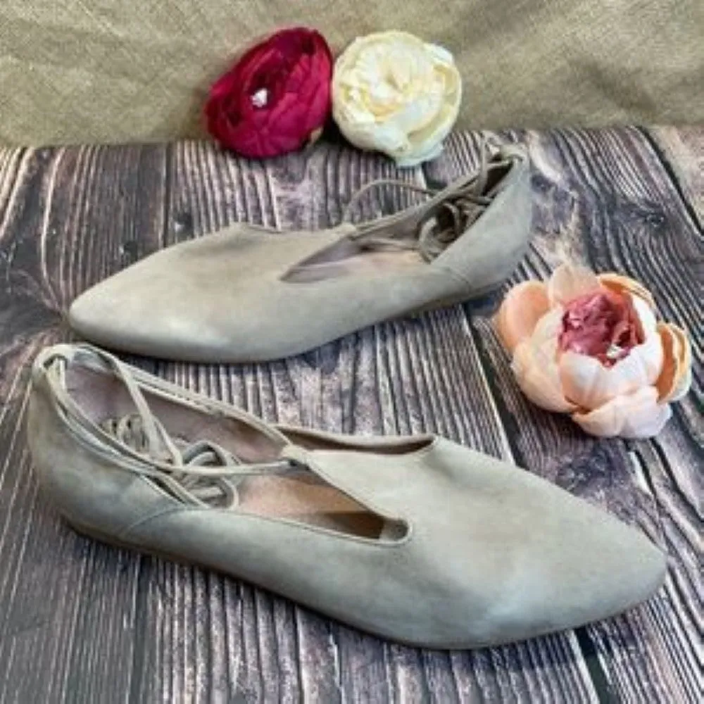 Seychelles Tan Leather HIVE Ballet Flat 9.5M
