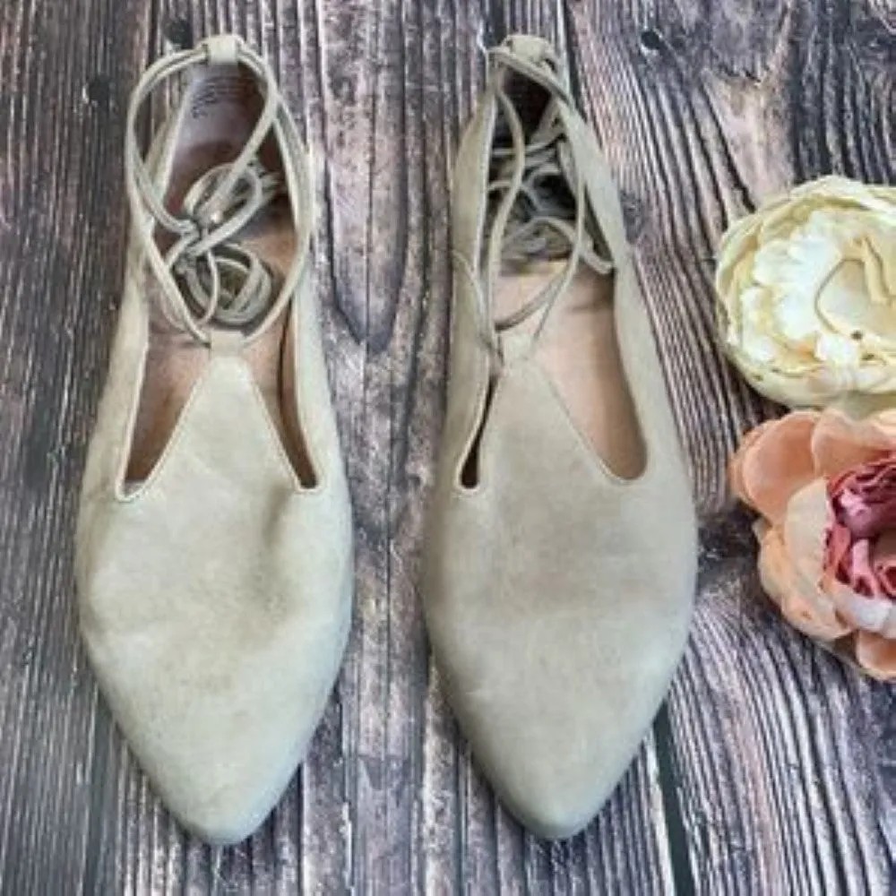 Seychelles Tan Leather HIVE Ballet Flat 9.5M