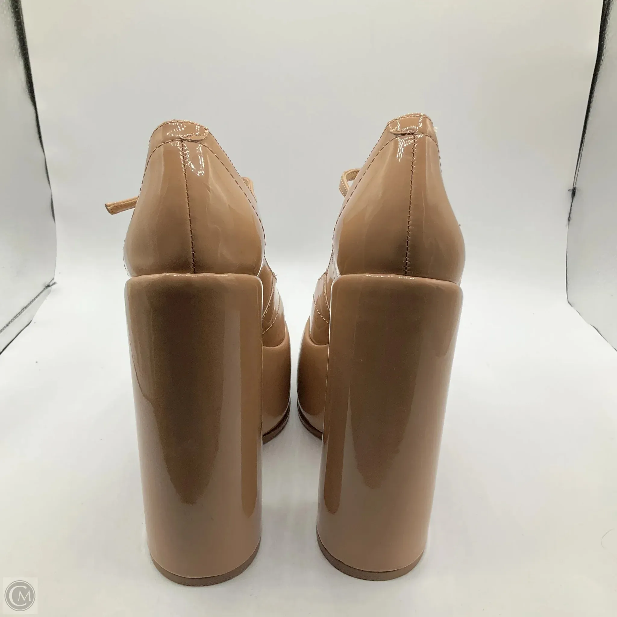 Shoes Heels Block By Cmb In Tan, Size: 7