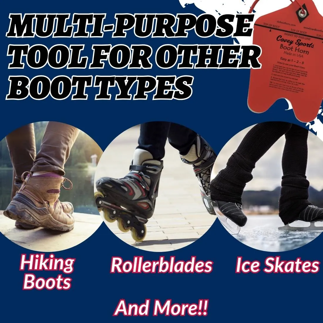 Ski & Snowboard Boot Horn (Pack of 2)