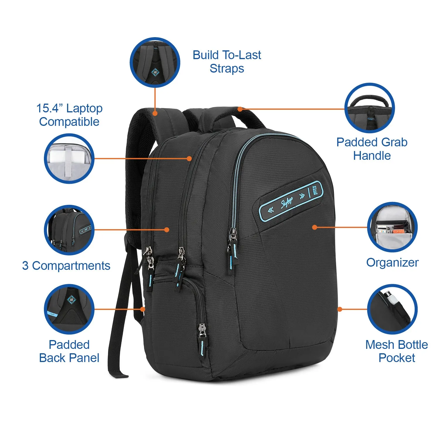 Skybags Network Black