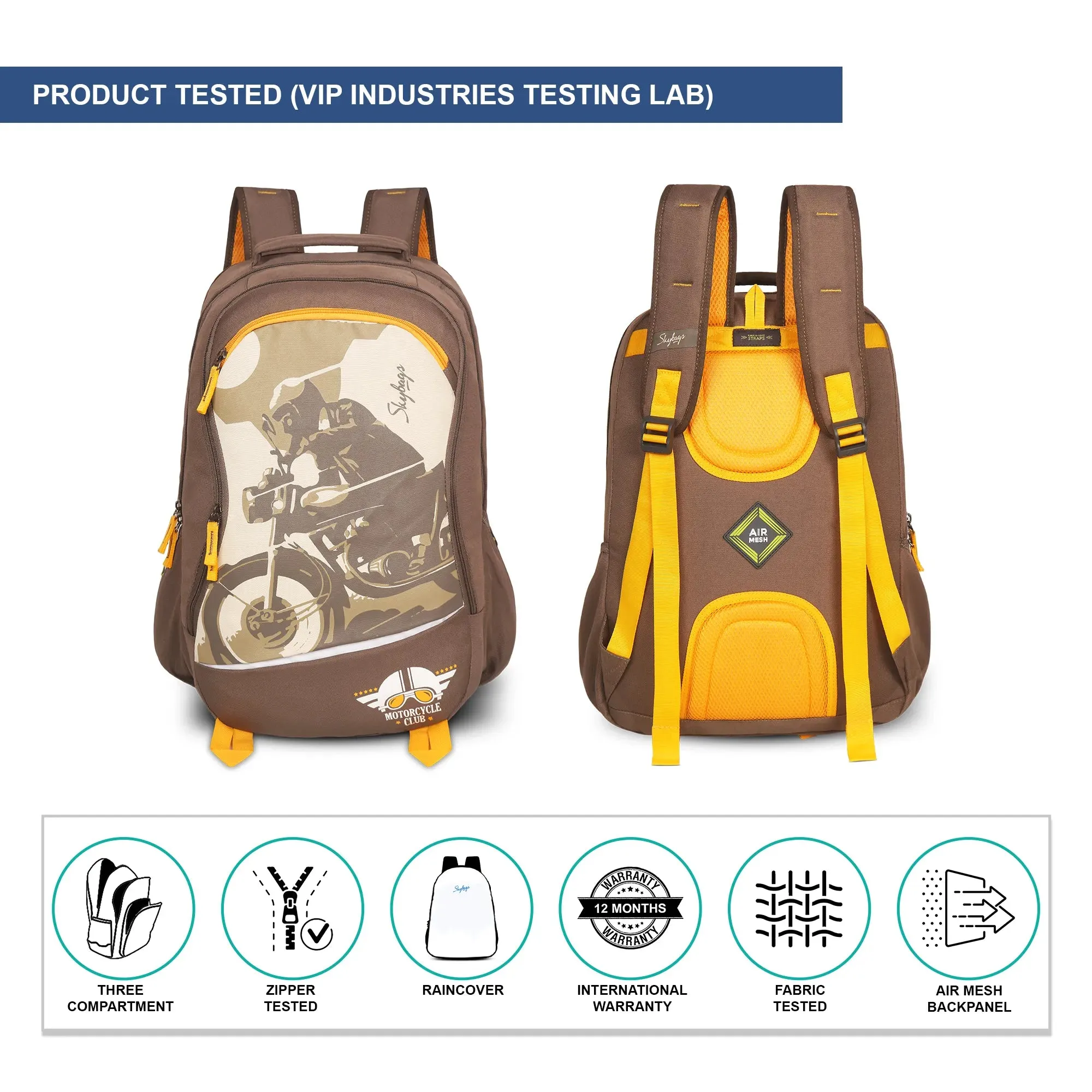 Skybags Offroader Pro  Laptop Backpack  Grey