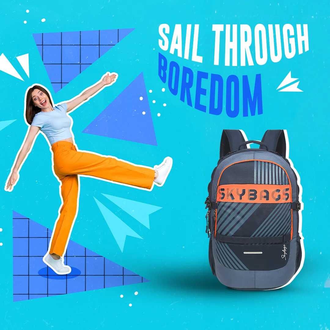 Skybags Strider Nxt 03  Laptop Backpack (H) Blue