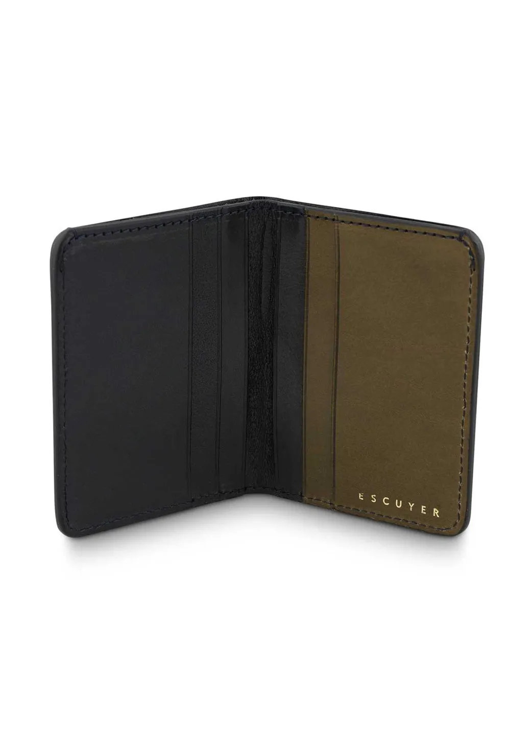 Slim-Wallet, Dark Blue & Khaki
