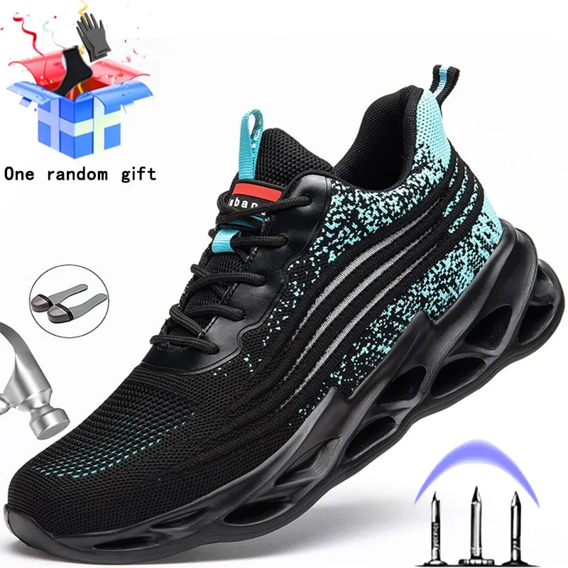 Sneakers Anti-puncture Work Shoes Men Steel Toe Shoes Footwear