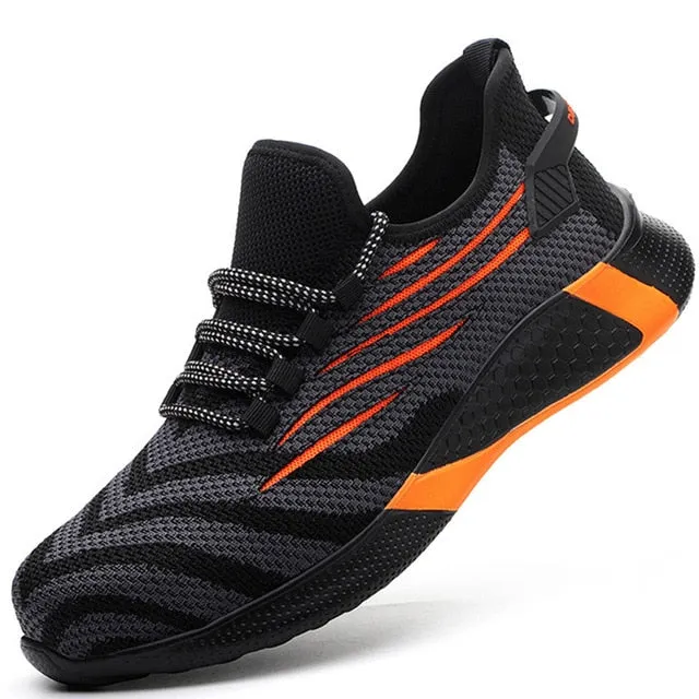 Sneakers Anti-puncture Work Shoes Men Steel Toe Shoes Footwear