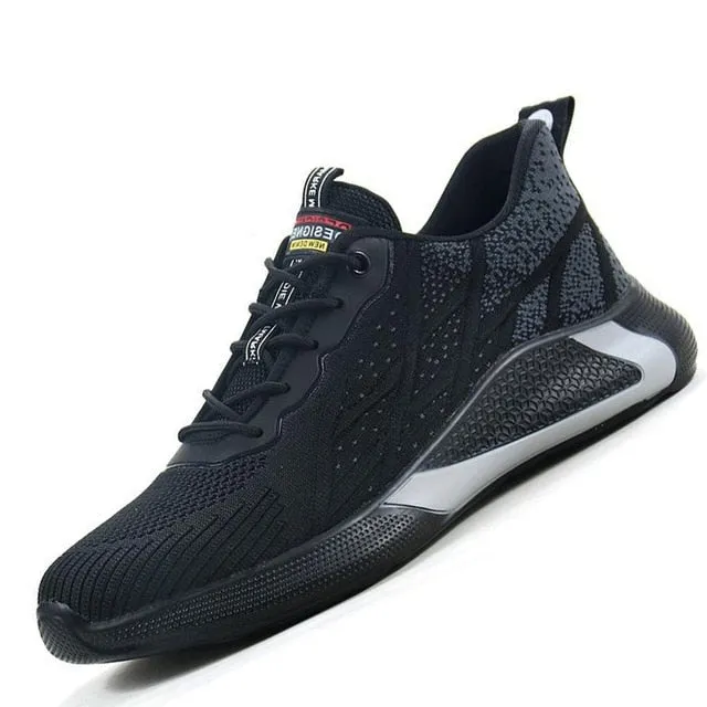 Sneakers Anti-puncture Work Shoes Men Steel Toe Shoes Footwear