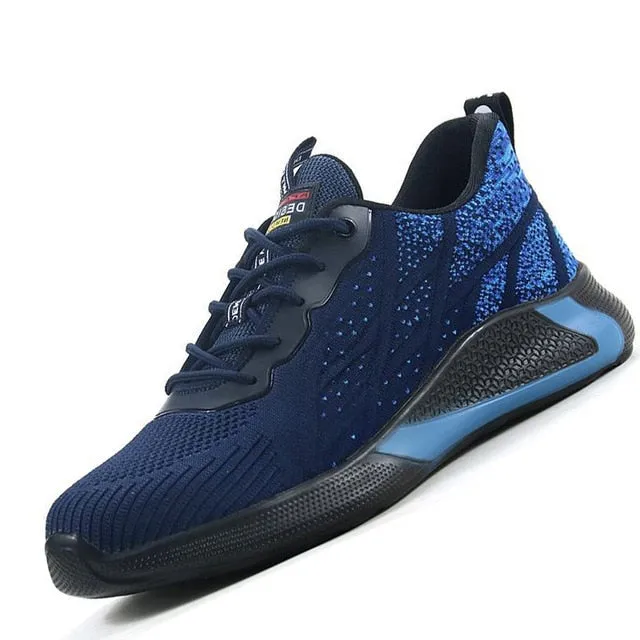 Sneakers Anti-puncture Work Shoes Men Steel Toe Shoes Footwear