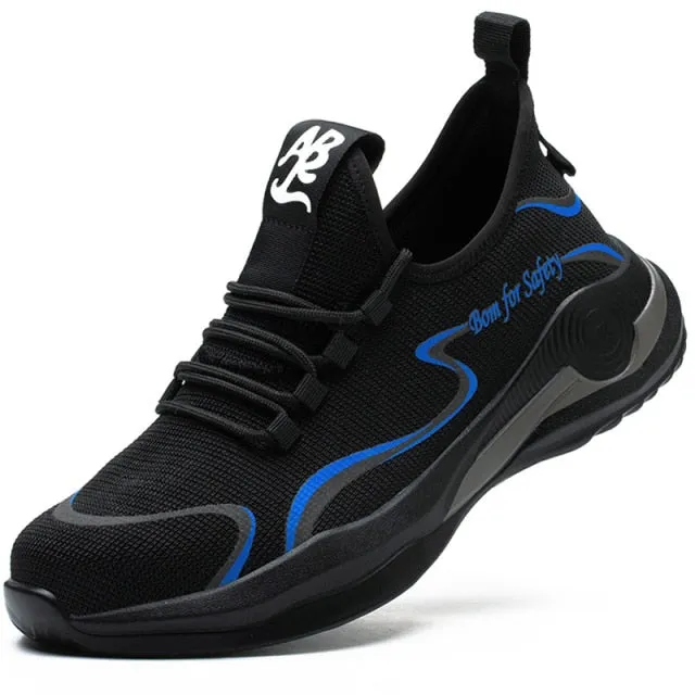 Sneakers Anti-puncture Work Shoes Men Steel Toe Shoes Footwear