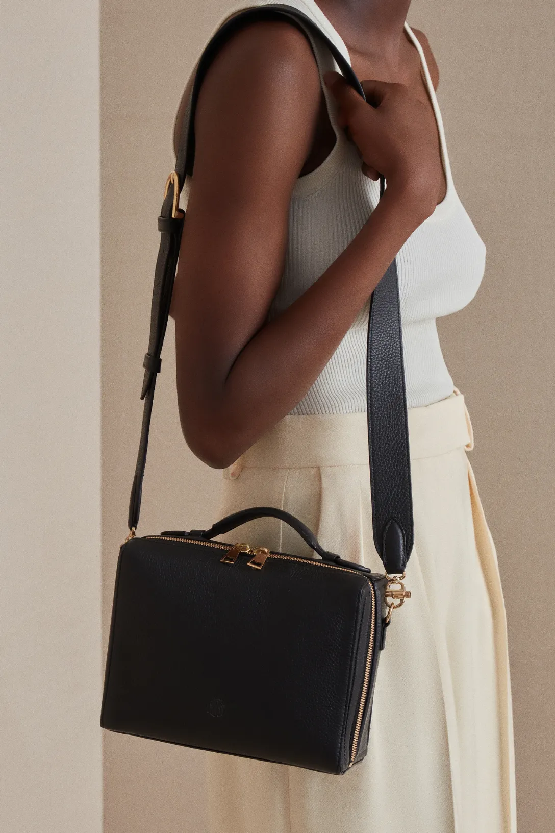 Soft Trunk Bag Tumbled Grain | Black
