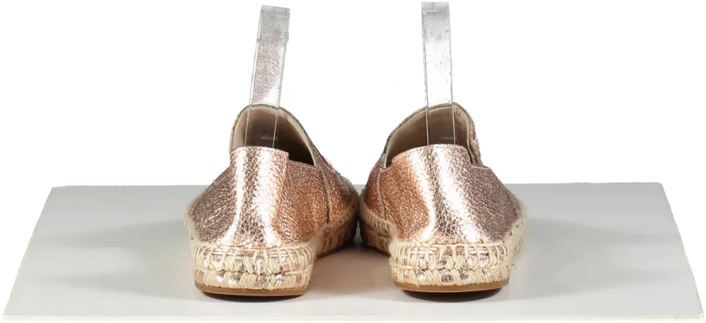 Sophia Webster Rose Gold Leather Butterfly Flats UK 5 EU 38