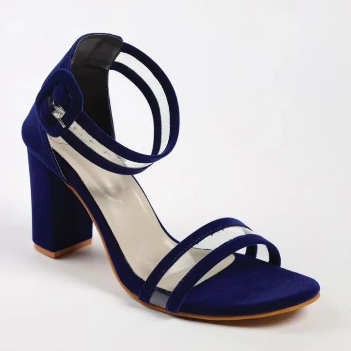 Starlit Ankle Strap Block Heels